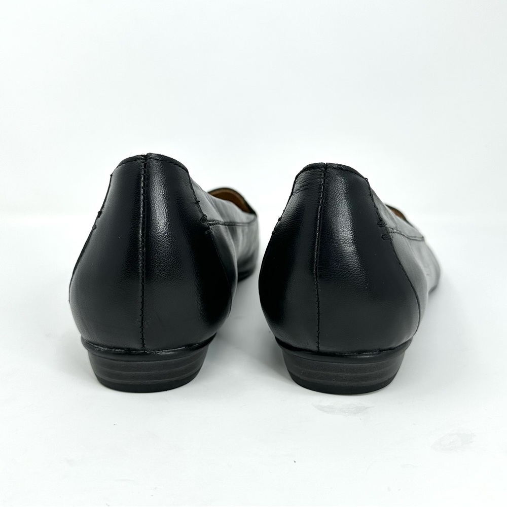 Naturalizer Women's Saban Black Leather Slip On Flats Loafers - Picture 12 of 15